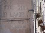 Cagliari Iscrizione Mussolini